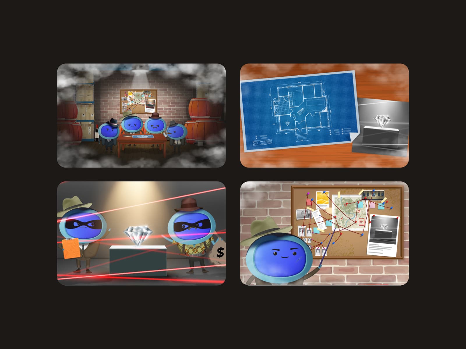 Storyboard Illustrations for iAM Learning.